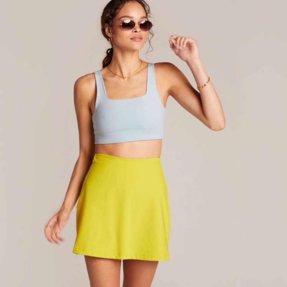 girlfriend collective Yellow A-Line Skirt
